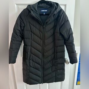 Lands’ End women’s quilted down puffer, sz S